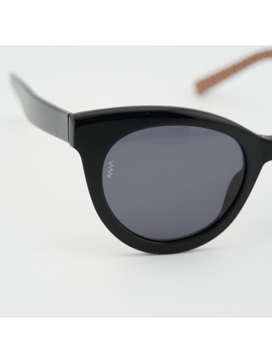 M Missoni MMI 0090/S 0807 IR Sunglasses Black Cat Eye Frame, Grey Lenses main image 4